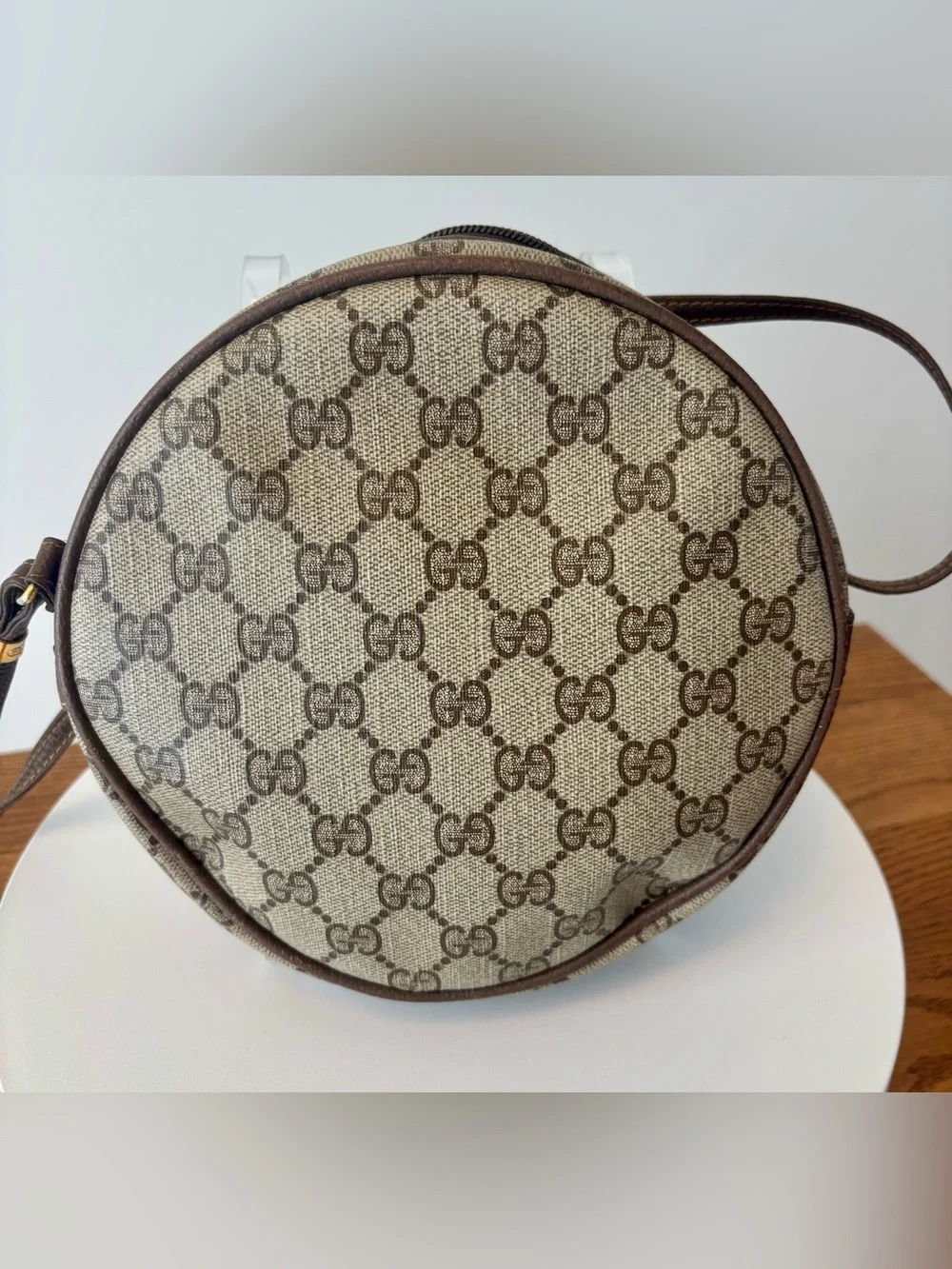 RARE Vintage GUCCI Canteen Crossbody Bag Monogram GG w/Dustbag